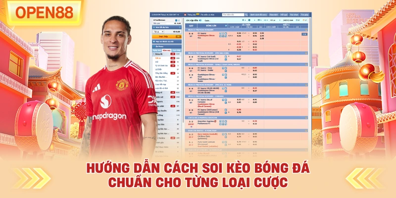Hướng dẫn cách soi kèo bóng đá chuẩn cho từng loại cược