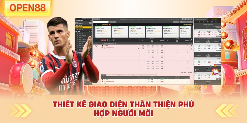 Thiết kế giao diện thân thiện phù hợp người mới